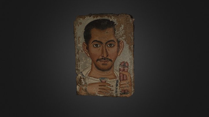 Mummy Portrait 4 Of A Man Model 1 3D Model