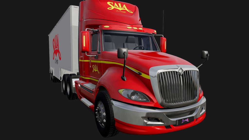 Saia LTL Freight - Truck Half Trailer