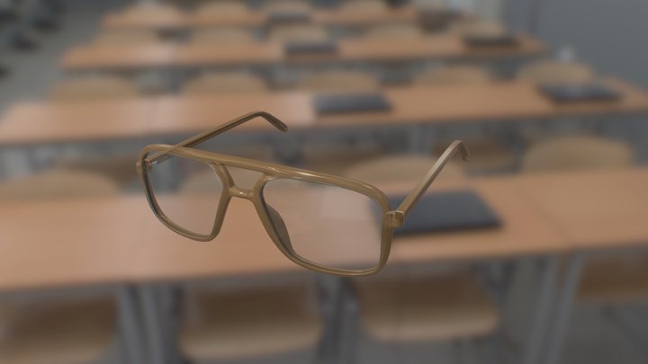 Blue Light Glasses 3D Model