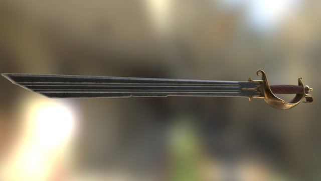 BlackBeard Sword 3D Model