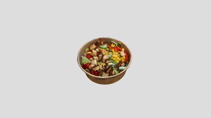 Chicken Breast Salad 3D Model 3D Model