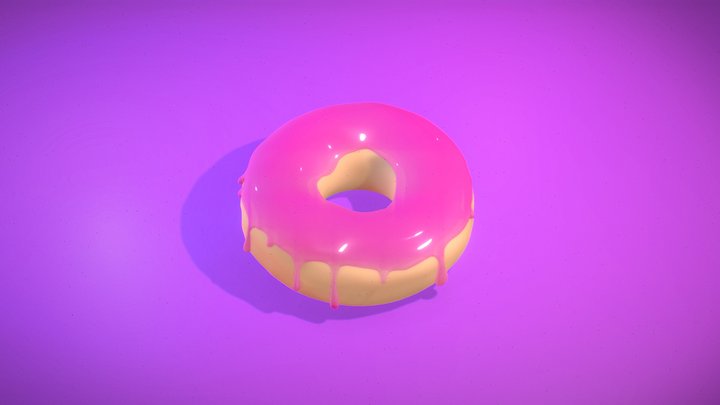 Practice Donut 3D Model