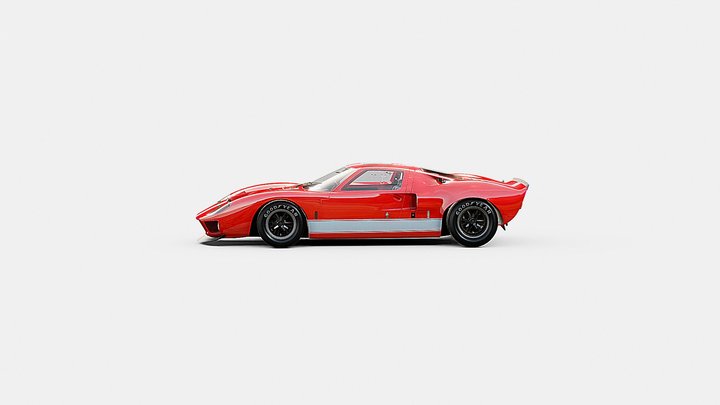 Ford GT40 1964 | www.vecarz.com – Kostenloses 3D-Modell STL