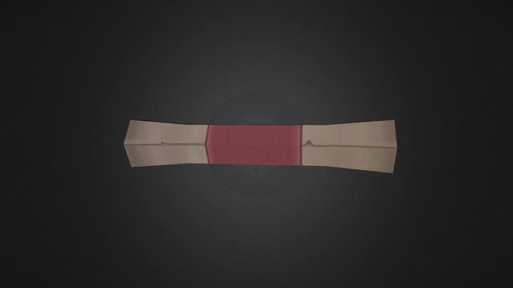 Lowpoly Scroll 3D Model