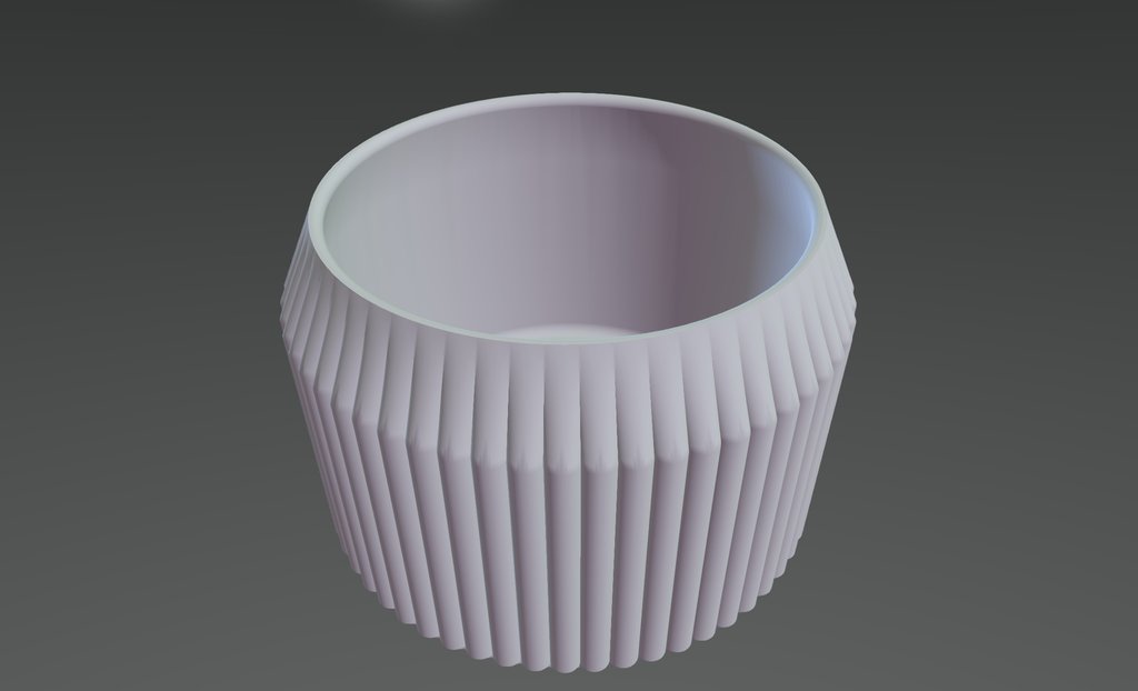 Striped Pot