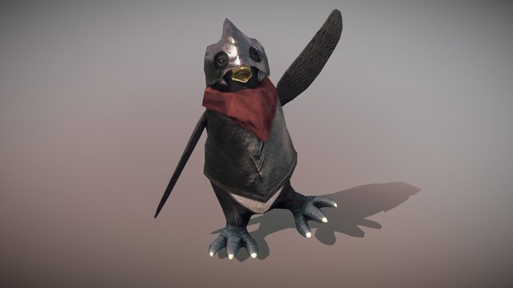 Pengui Knight 3D Model