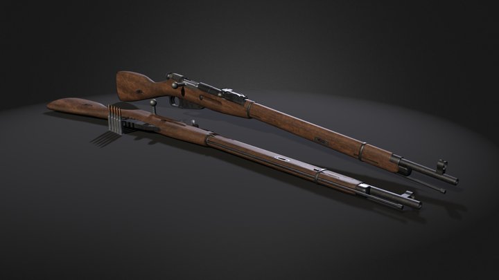 Mosin Nagant M91/30 3D Model
