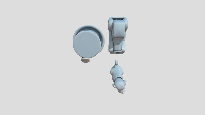 Minimalist Monopoly Tokens Sleek Game Piece Set 3D Model