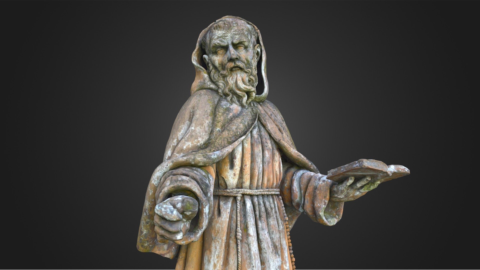 Saint Antonius / Anthony the Great - Statue - Buy Royalty Free 3D model ...