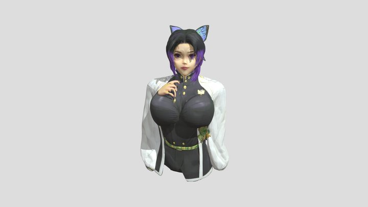 shinobu Thicc boobs 3D Model