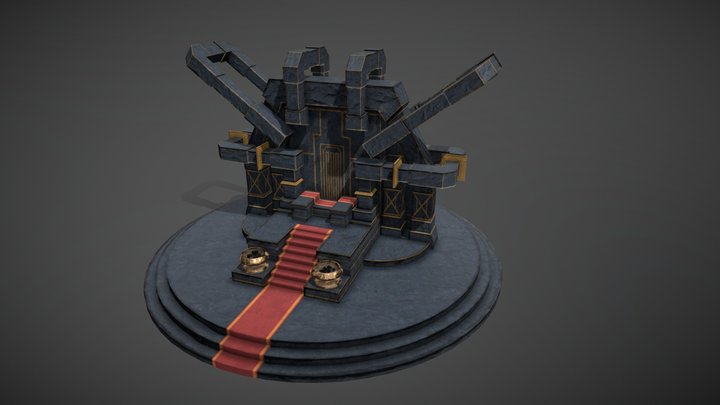 Dwarven Throne 3D Model