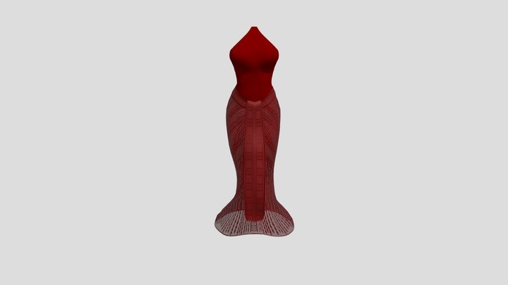 egyptian_style_dress_and_belt 3D Model