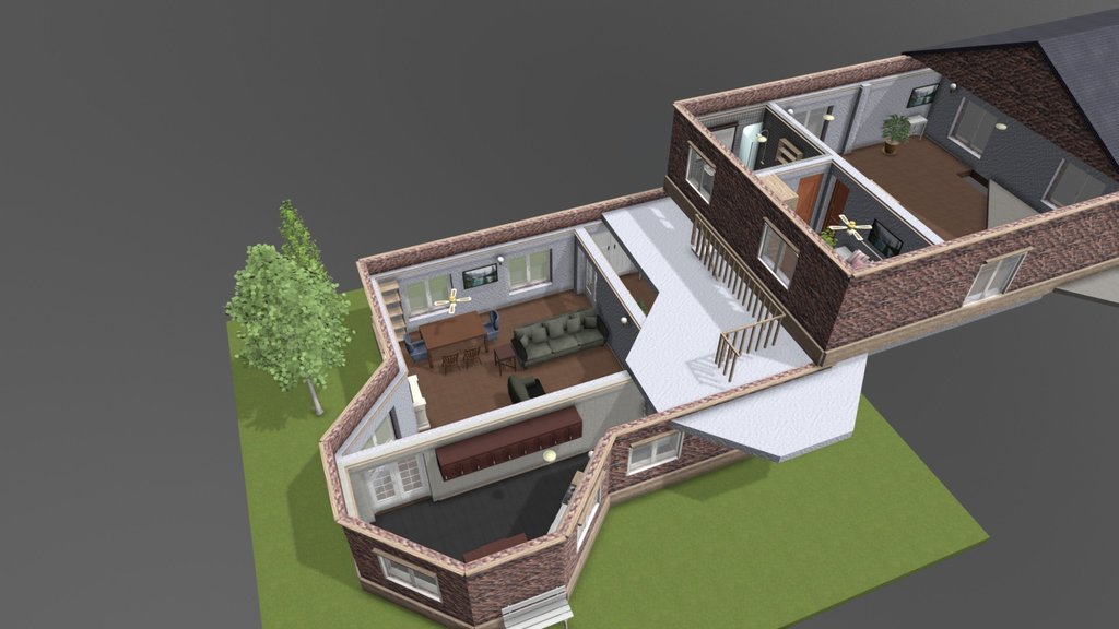 Two Stories with Interiors