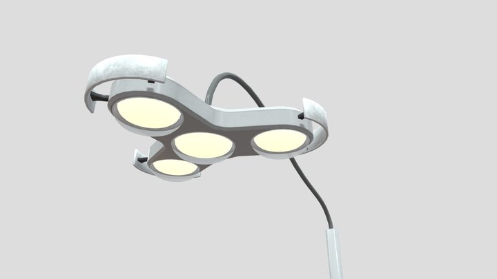 Operating Room Medical Surgical Dental Light 3D Model