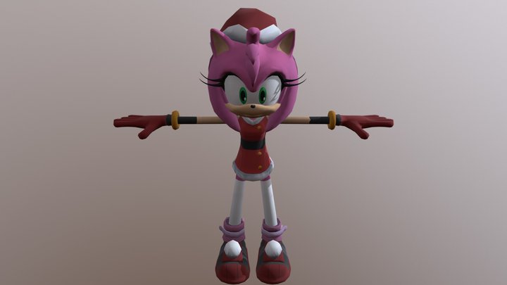 Amy Xmas 3D Model