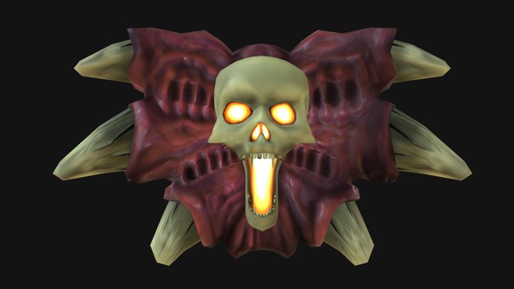Flesh Fiend Shield 3D Model