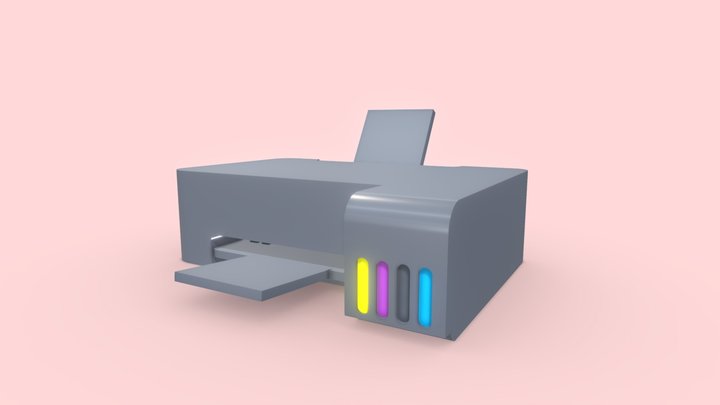 Epson printer paper support by RomainJBT, Download free STL model