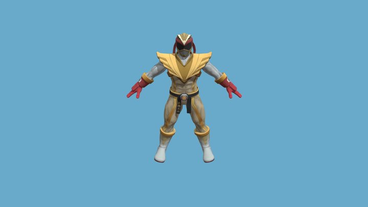 Ryu Ranger With Control Rig 3D Model