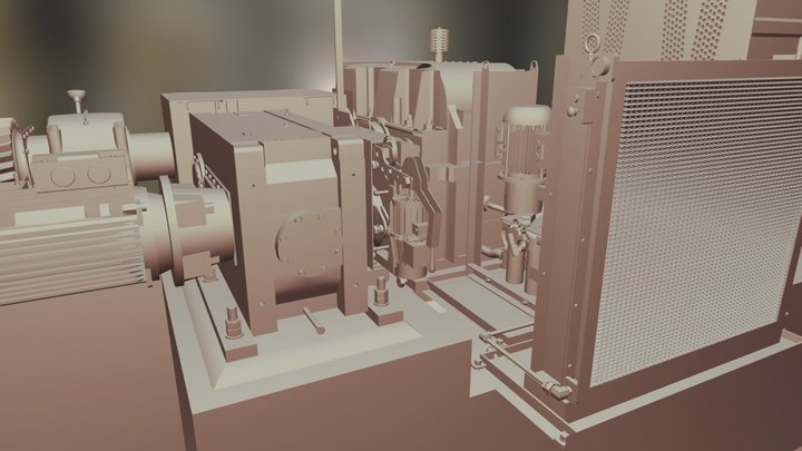 Industrial motor's/ Motores industriais 3D Model