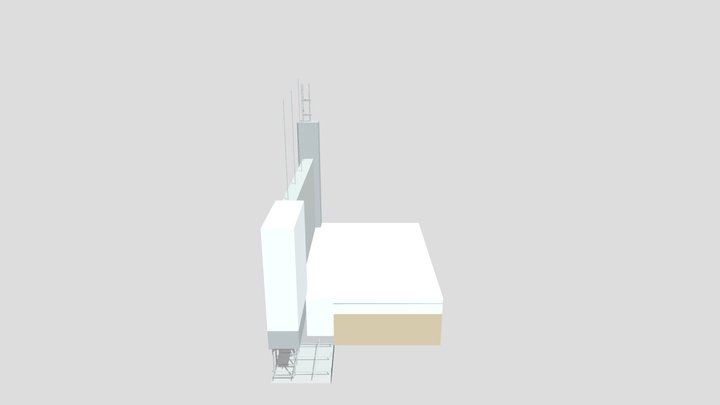 CIMENTACIÓN A MURO 3D Model