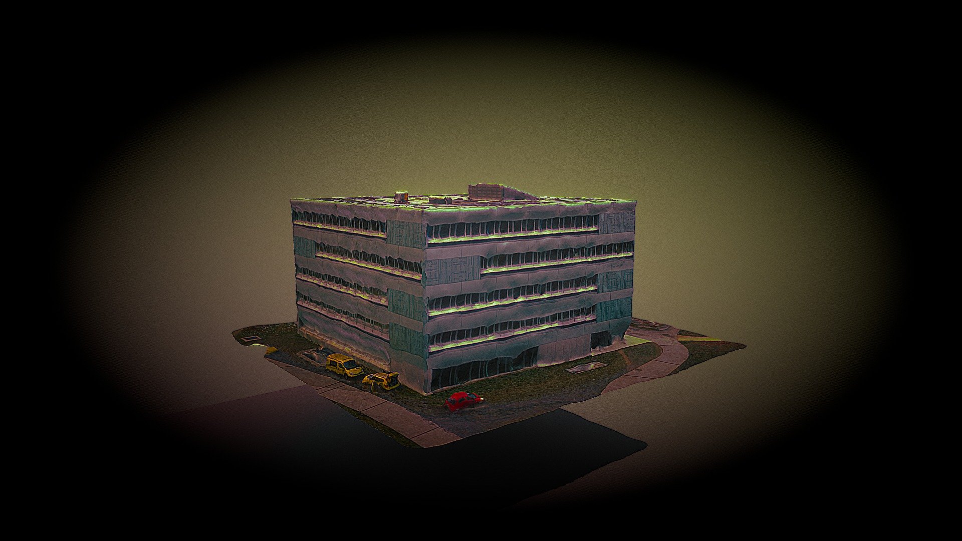 Biurowiec 0512 Simplified 3d Mesh