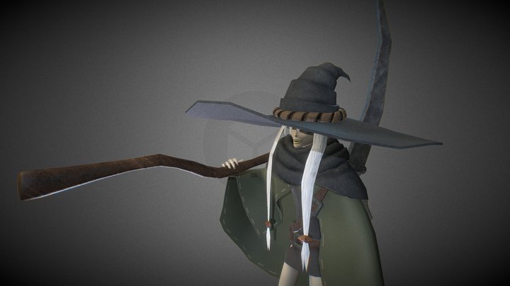Little Witch 3D Model