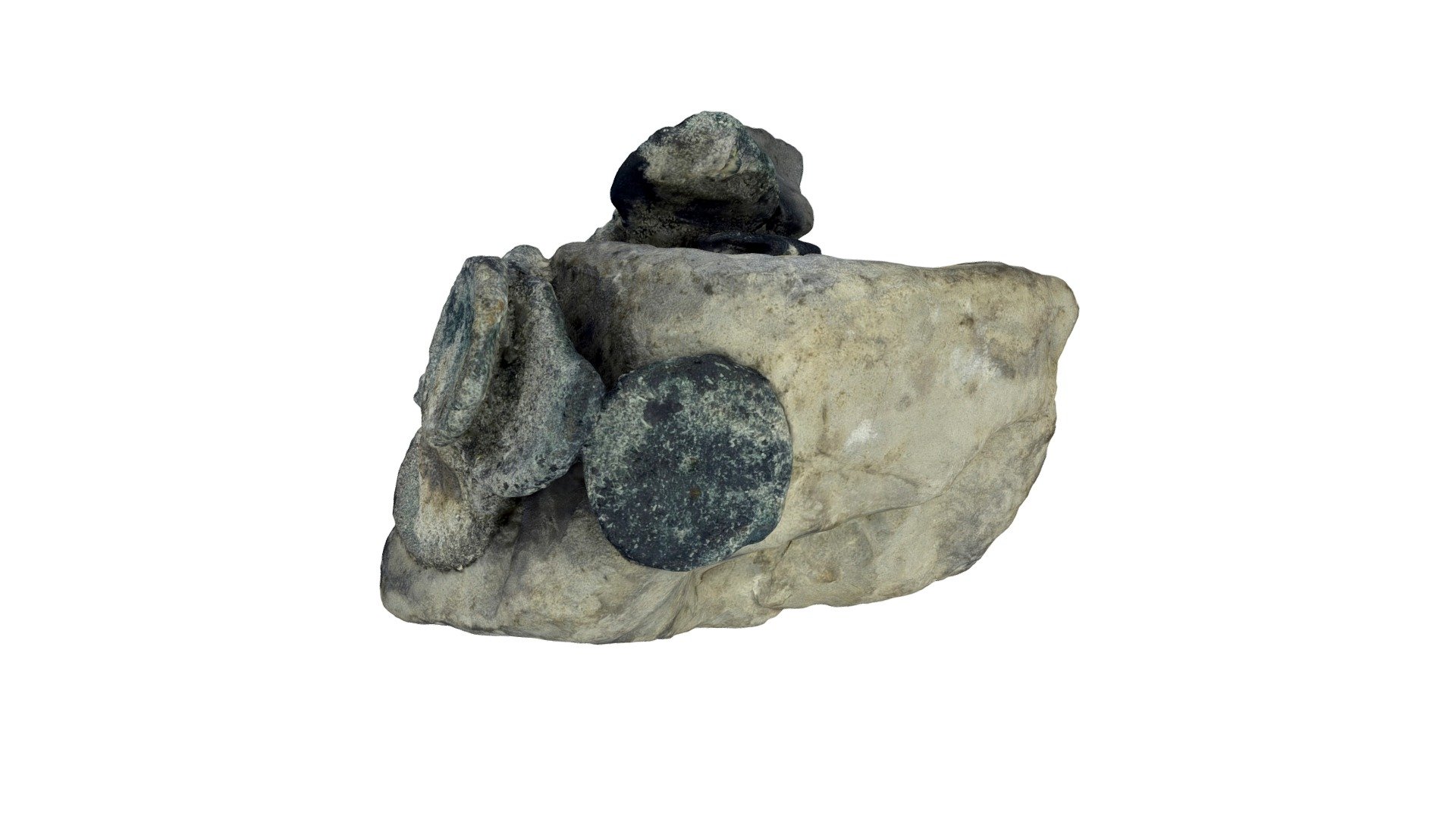 Atocha Ballast Stone & Coins 1986.008.0743a 3D model by The Mel