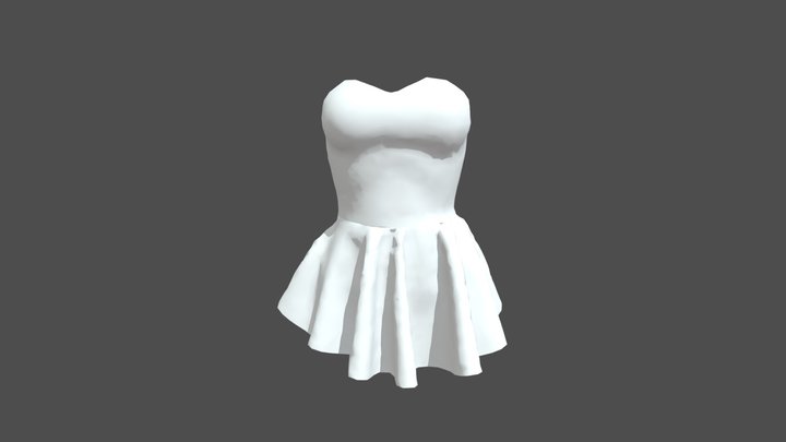 Short gode dress for trainning in 2016 3D Model