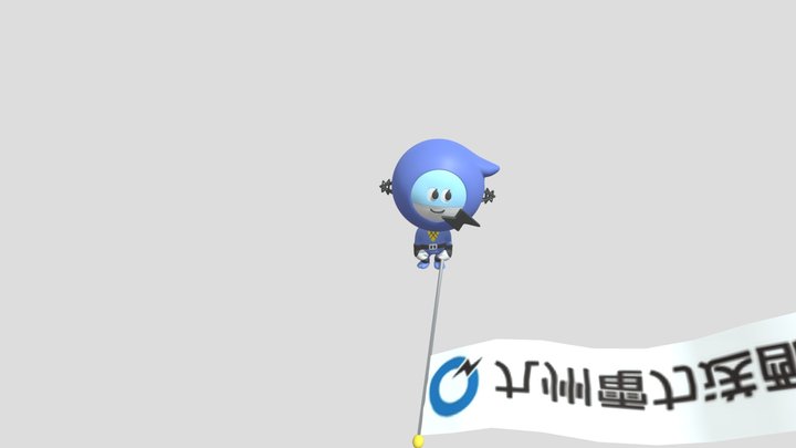 With Flag_v3 FOR EXPORT_v7 3D Model