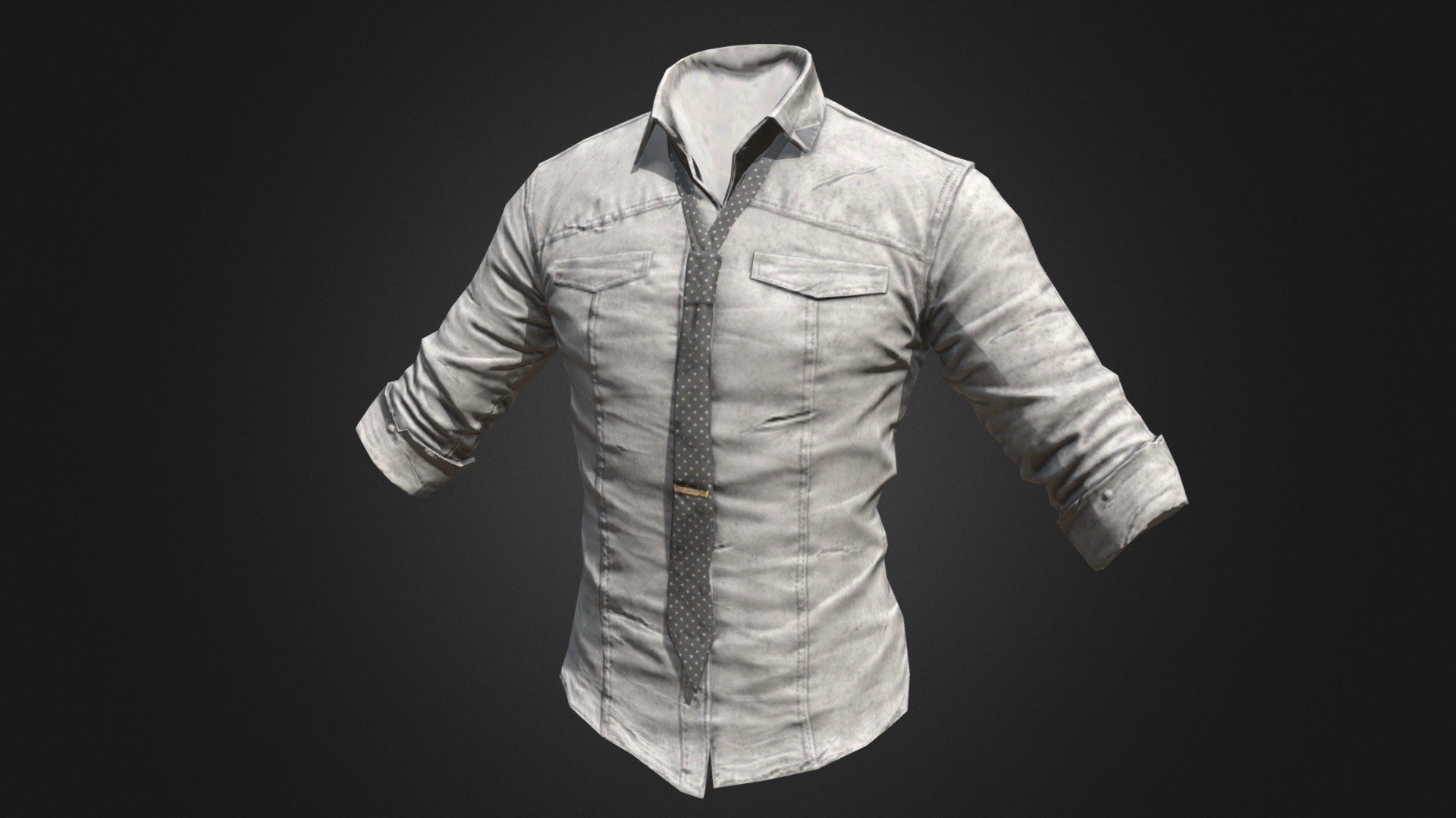 Military Shirt (Gray) PUBG 3D model by pubgitems.info (pubgitems