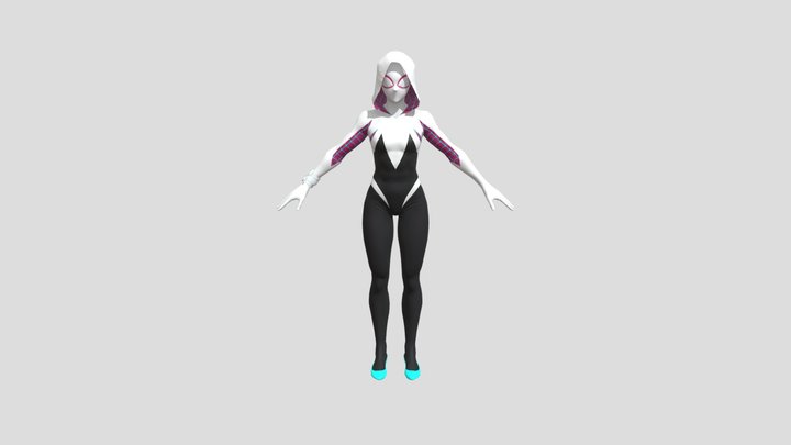Spider Gwen 3D Model