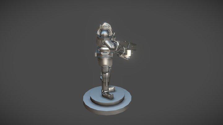 armored soldier 3D Model