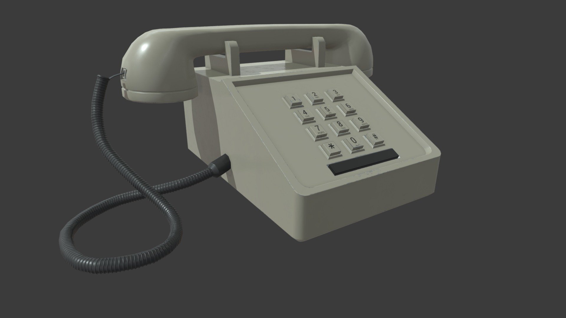 Old Office Phone Buy Royalty Free 3D model by Replexx [e9ace20