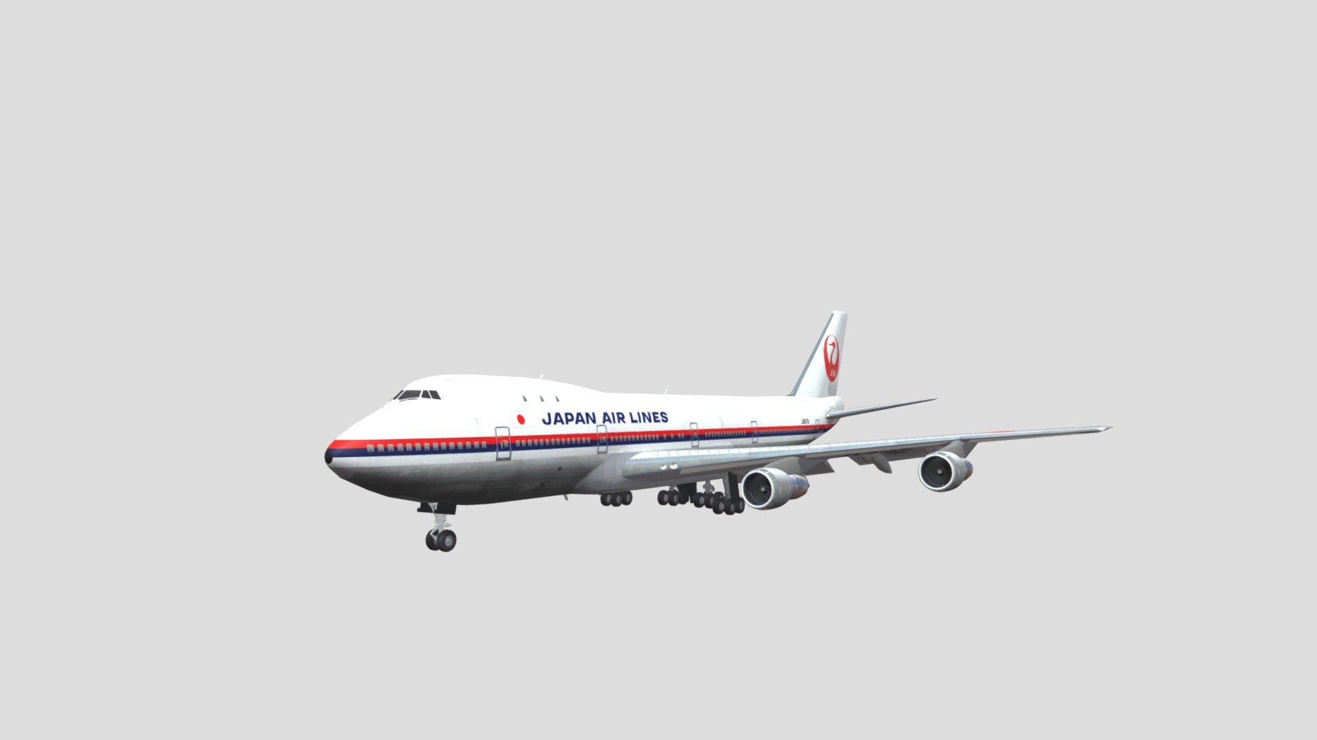 Japan Air Lines Boeing 747SR-46 (JA8119) - Download Free 3D model
