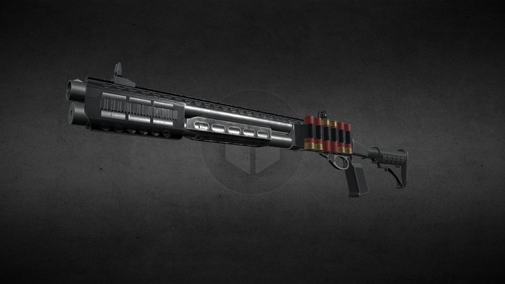 Remington870 3D Model