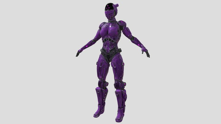 Nova Tech Sci Fi Character 3D Model