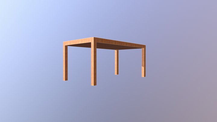 Dinner Table 3D Model