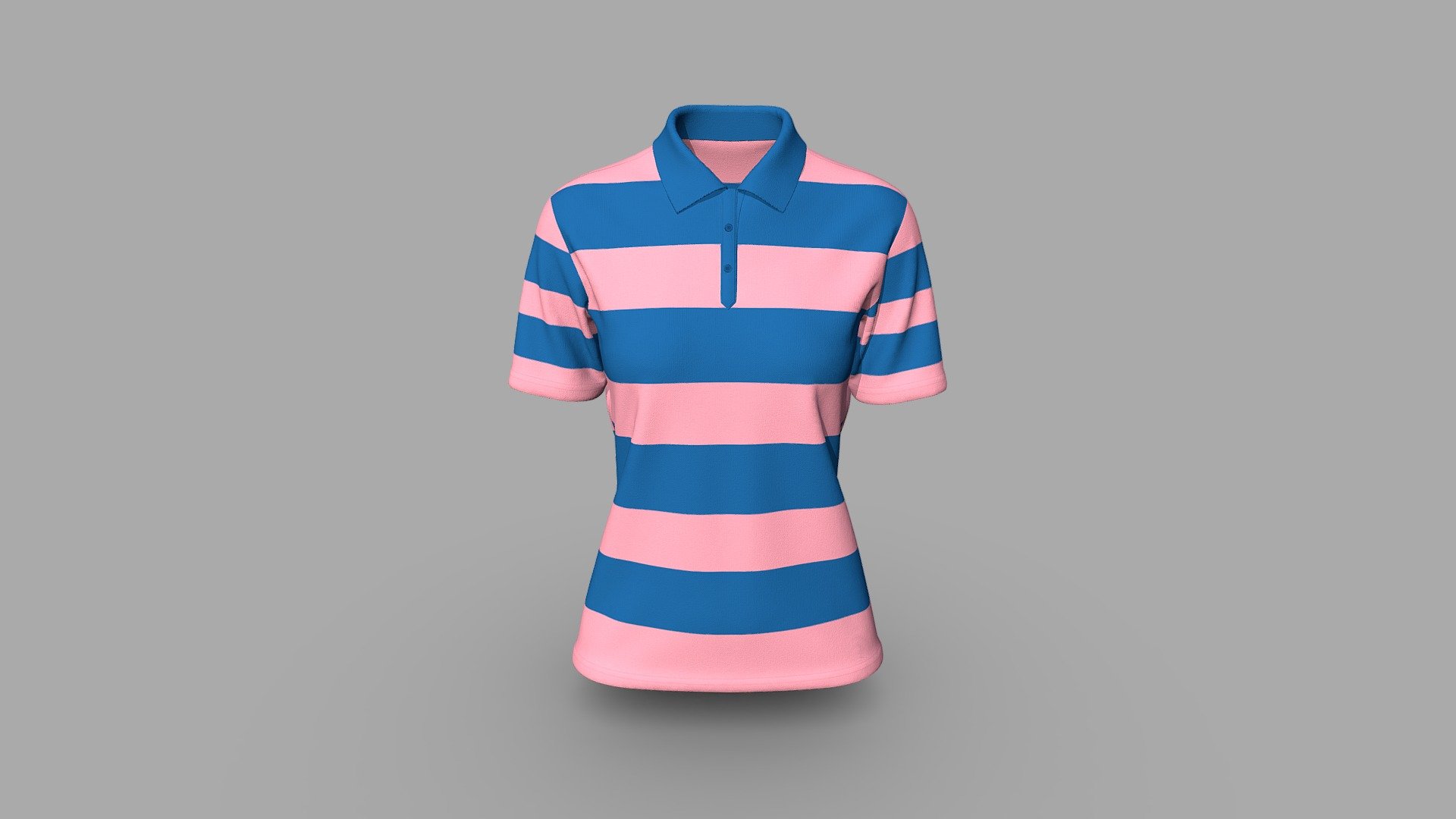 Basic Women Polo Shirt Design - Buy Royalty Free 3D model by Digital ...