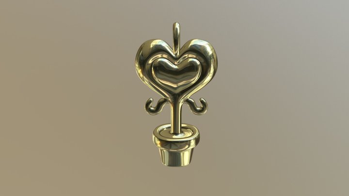 Love To Garden Pendant 3D Model