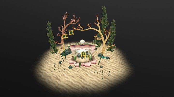 Stash of Nespirah's Pearls 3D Model