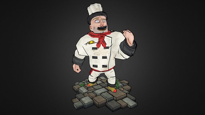 Armor Set: Cook - Chef 3D Model