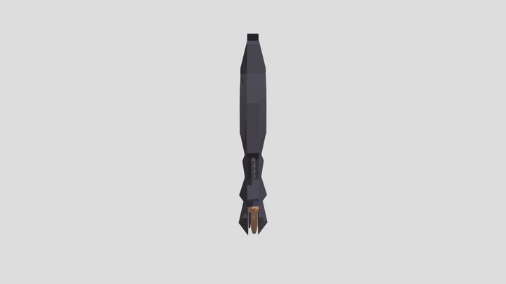 low poly knife 3D Model