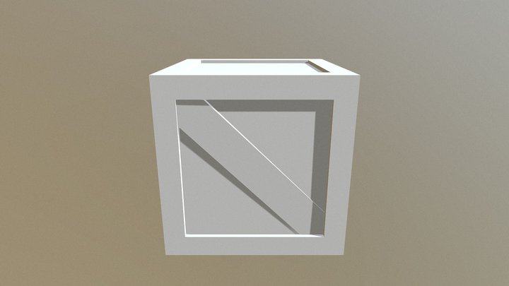 Crate 3D Model