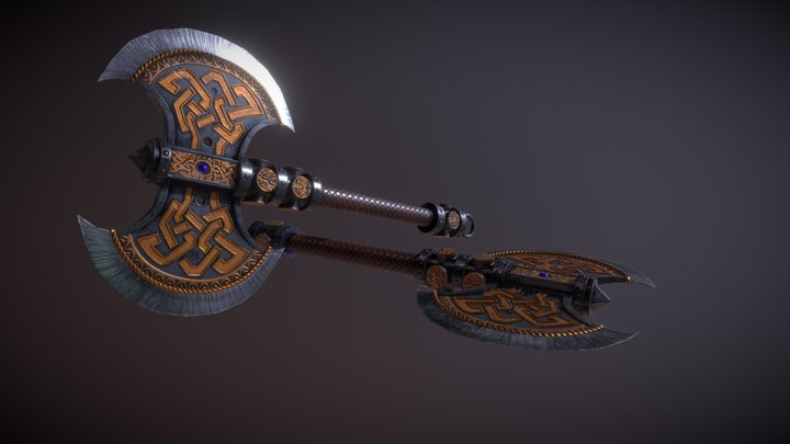 **The Quintessential** Dwarven Ax 3D Model