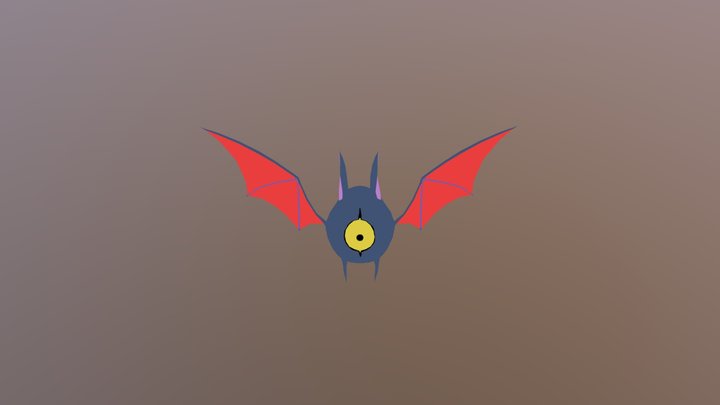 Bat Rigged 3D Model