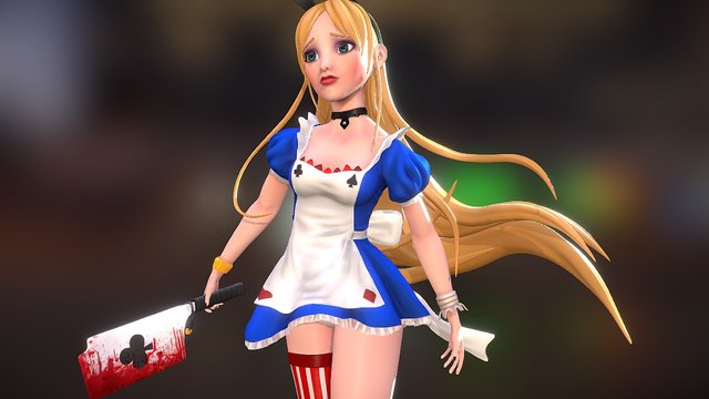 Alice in Wonderland 3D Model