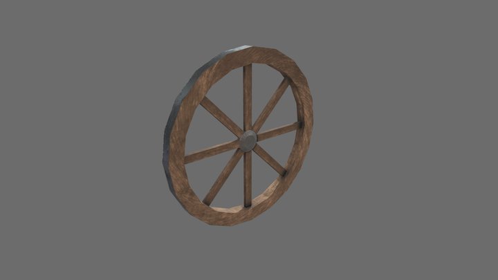 Wagon Wheel 3D Model