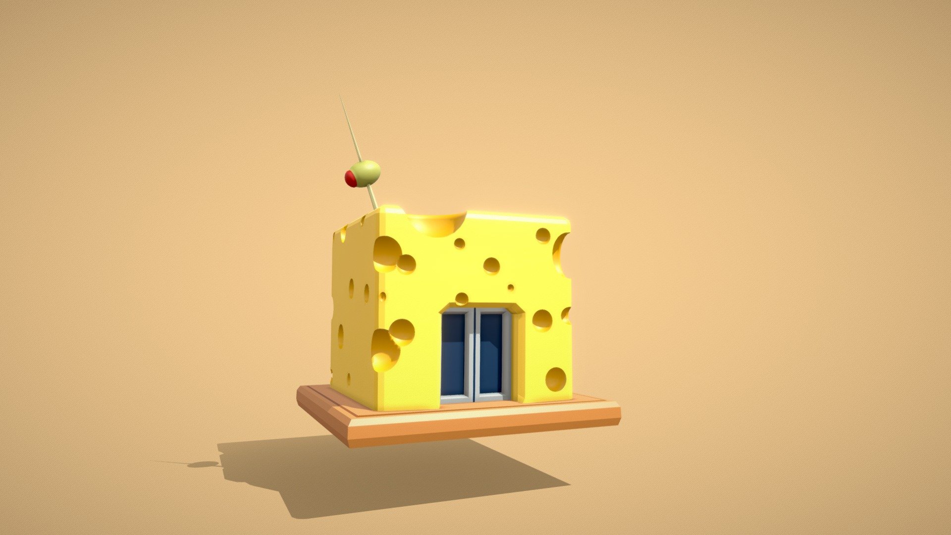 Cheese house Download Free 3D model by samiwaiba2001 [e9b60a5