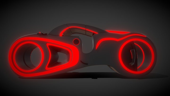 TRON MOTO - Low Poly - SDC - FREE
