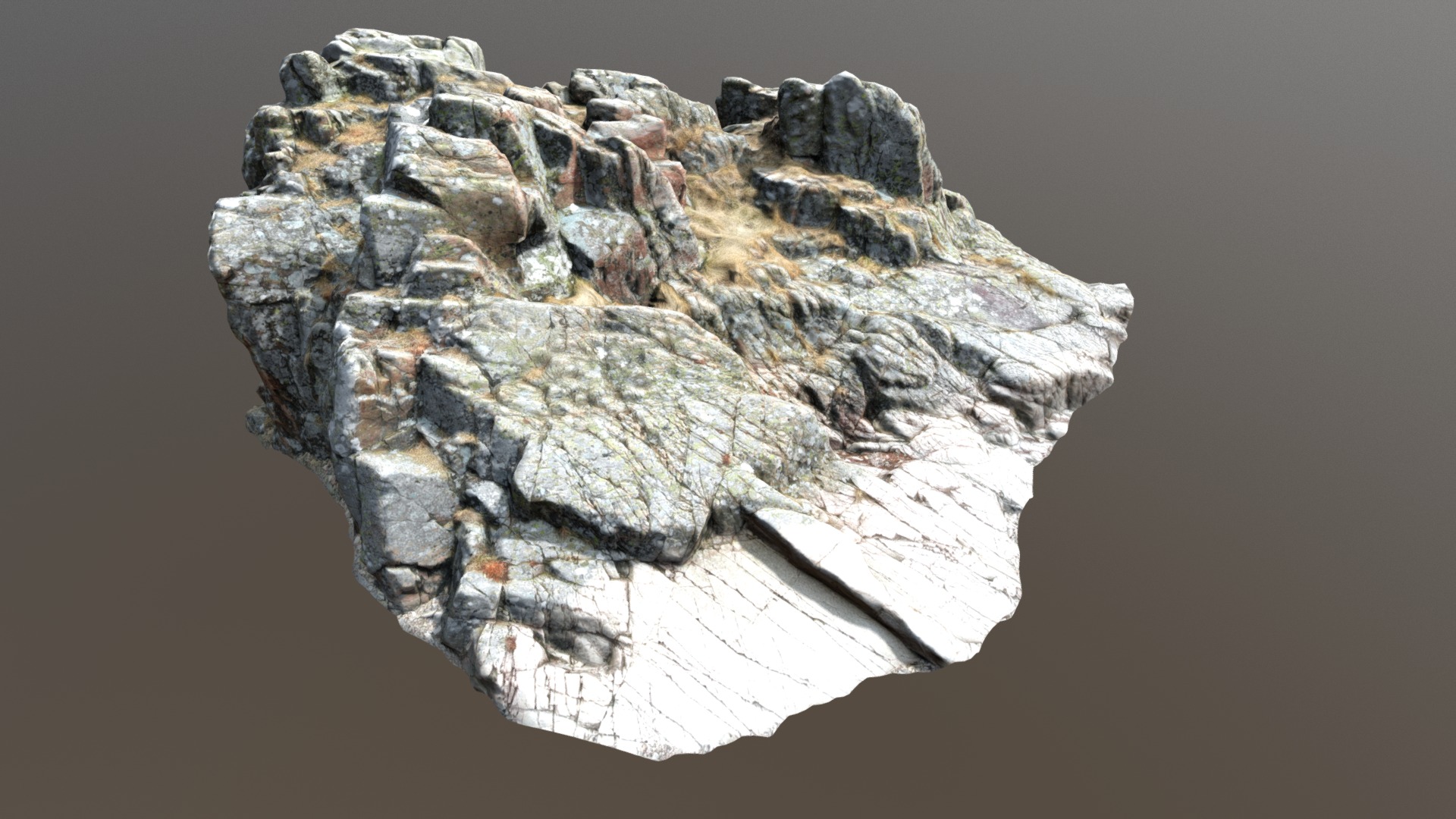 3D model Nature Rock Cliff W - This is a 3D model of the Nature Rock Cliff W. The 3D model is about a rock with a hole in it.